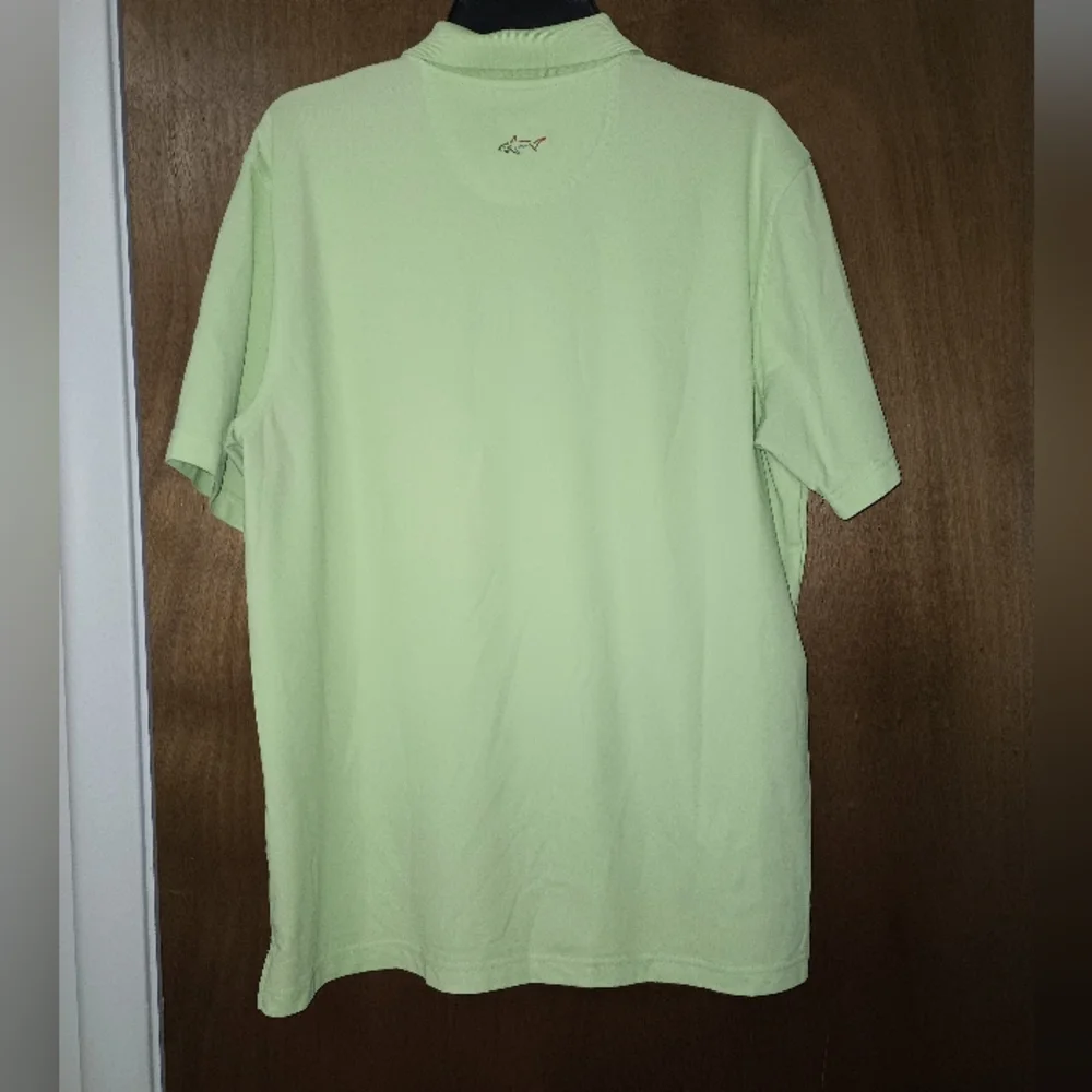 Men's Greg Norman Play‎ Dry Light Green Polo Golf Shirt L